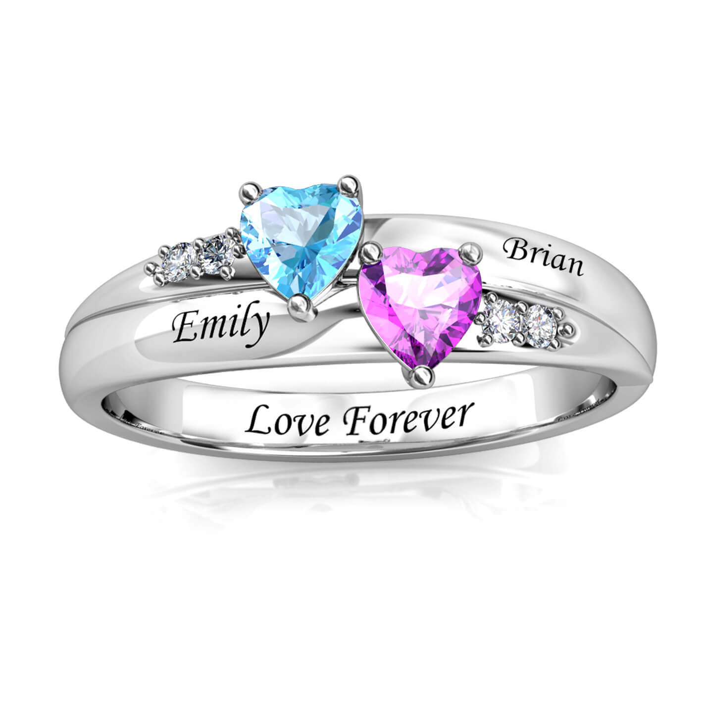2 Birthstones Ring