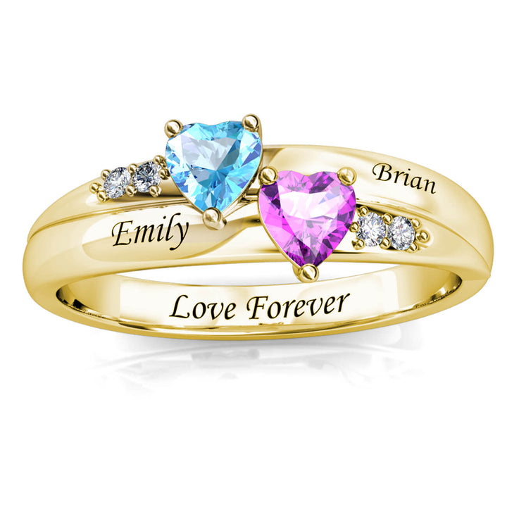 2 Birthstones Ring