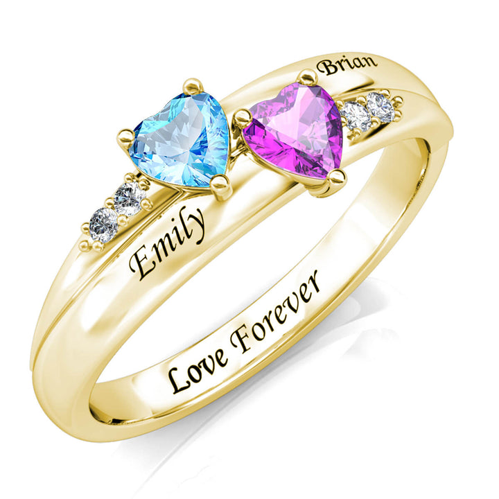 2 Birthstones Ring