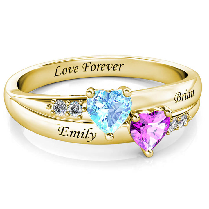 2 Birthstones Ring