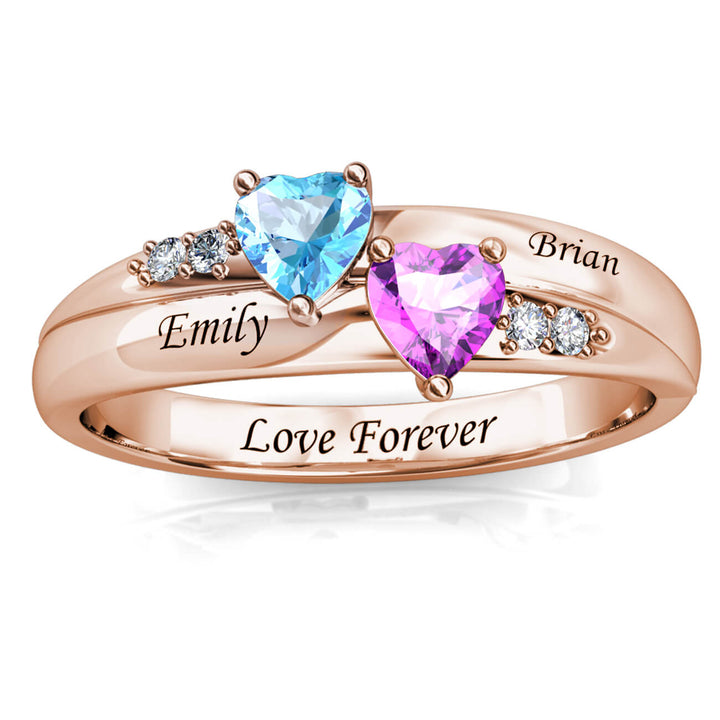 2 Birthstones Ring