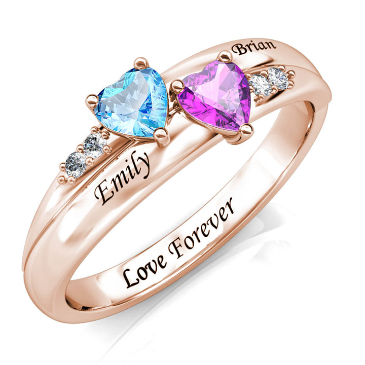 2 Birthstones Ring