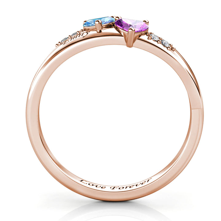 2 Birthstones Ring