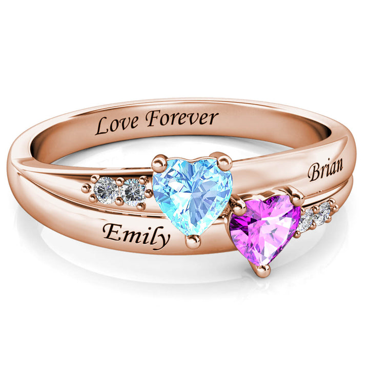 2 Birthstones Ring