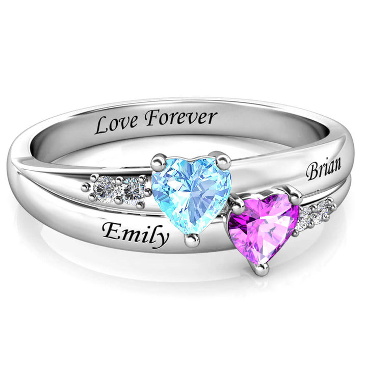 2 Birthstones Ring