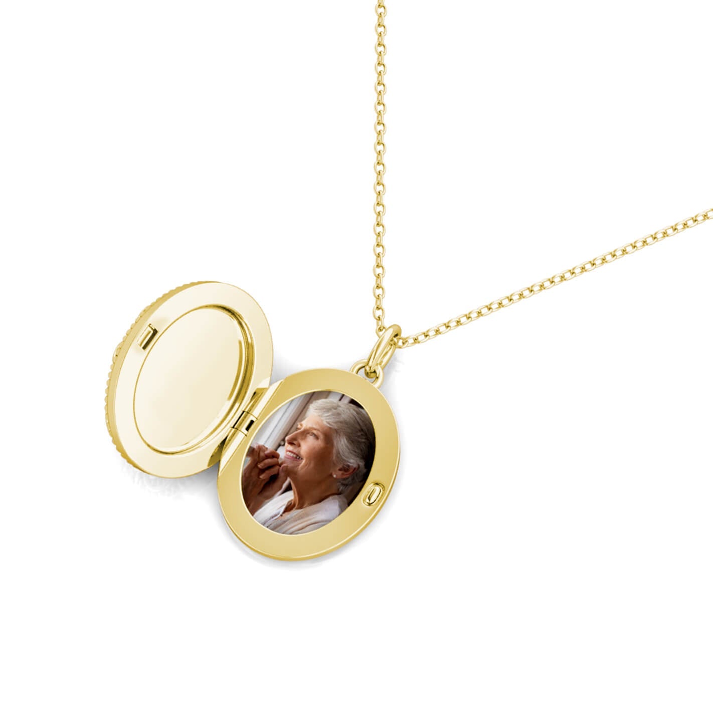 Oval Photo Locket Necklace