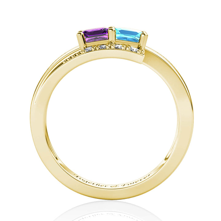 2 Birthstones Ring