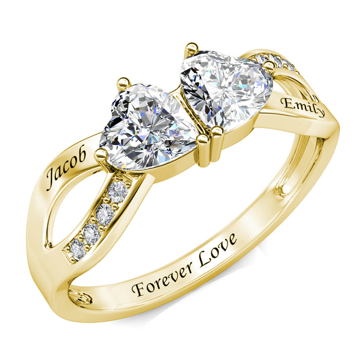 2 Birthstones Ring